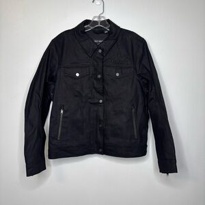 Harley-Davidson H-D Women's XL Layering System Trucker Riding Jacket - Black